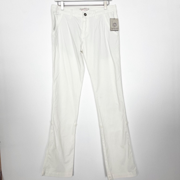 Gramicci Women's Yoshu Pants Size 4 White Pockets Roll up cuffs New with Tags - Picture 4 of 11